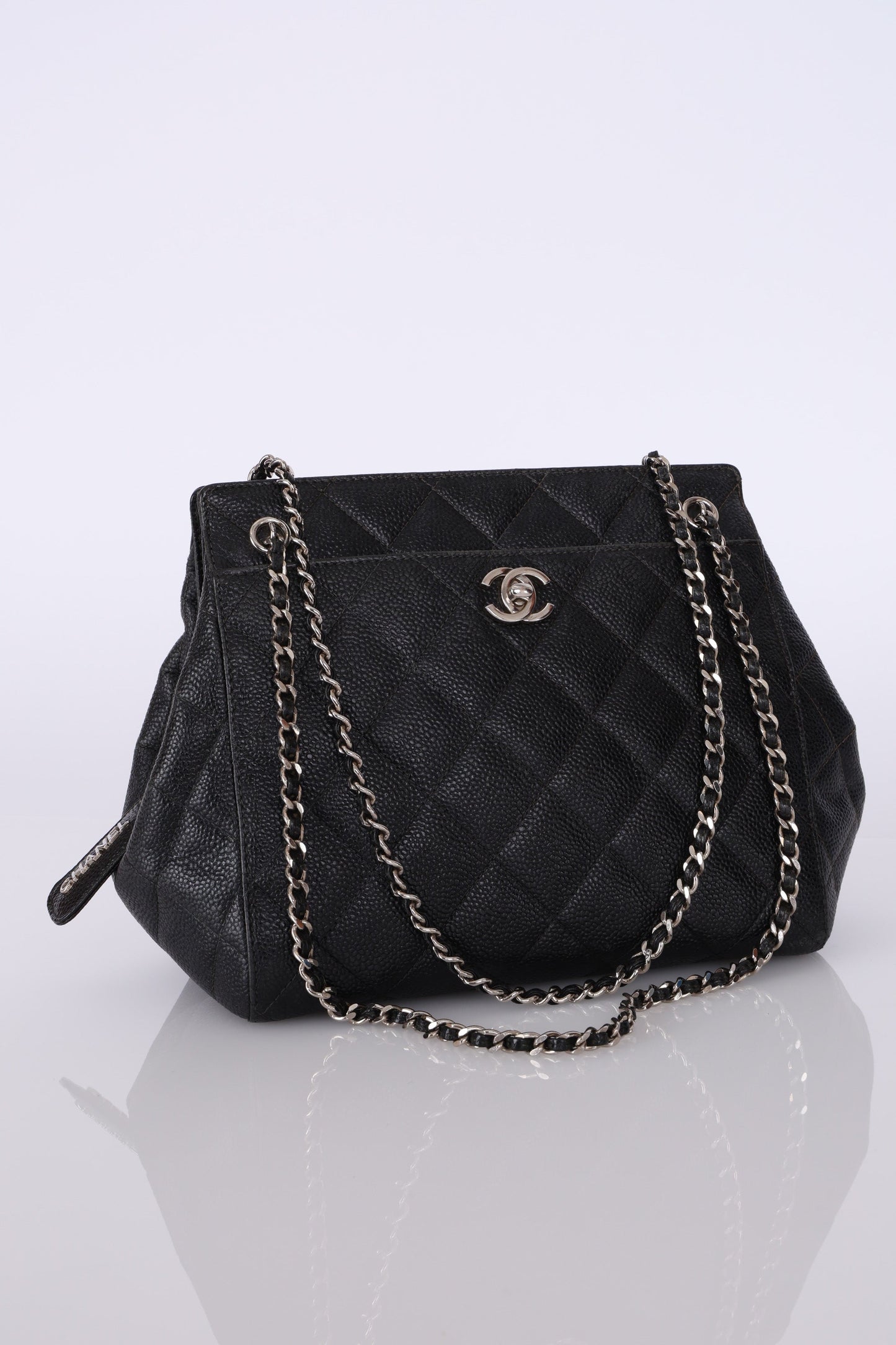 Chanel 1996 Caviar Chain Mini Tote