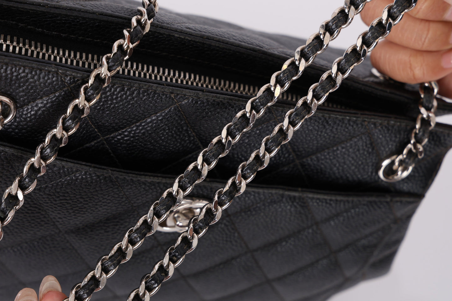 Chanel 1996 Caviar Chain Mini Tote