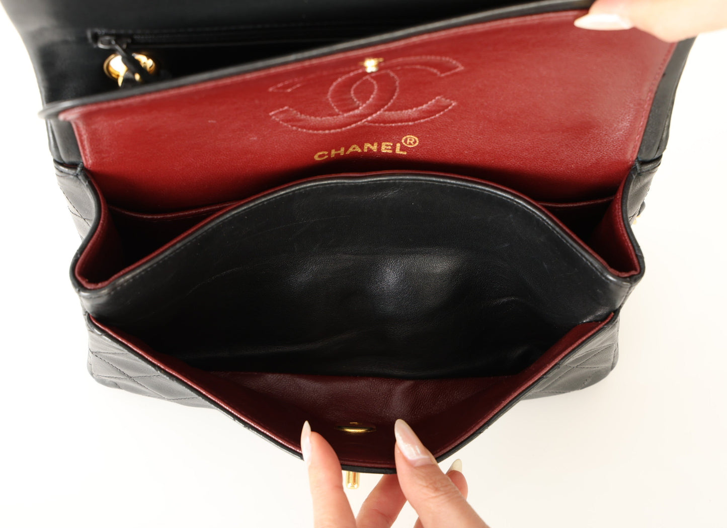 Chanel 1991 Lambskin Small Double Flap