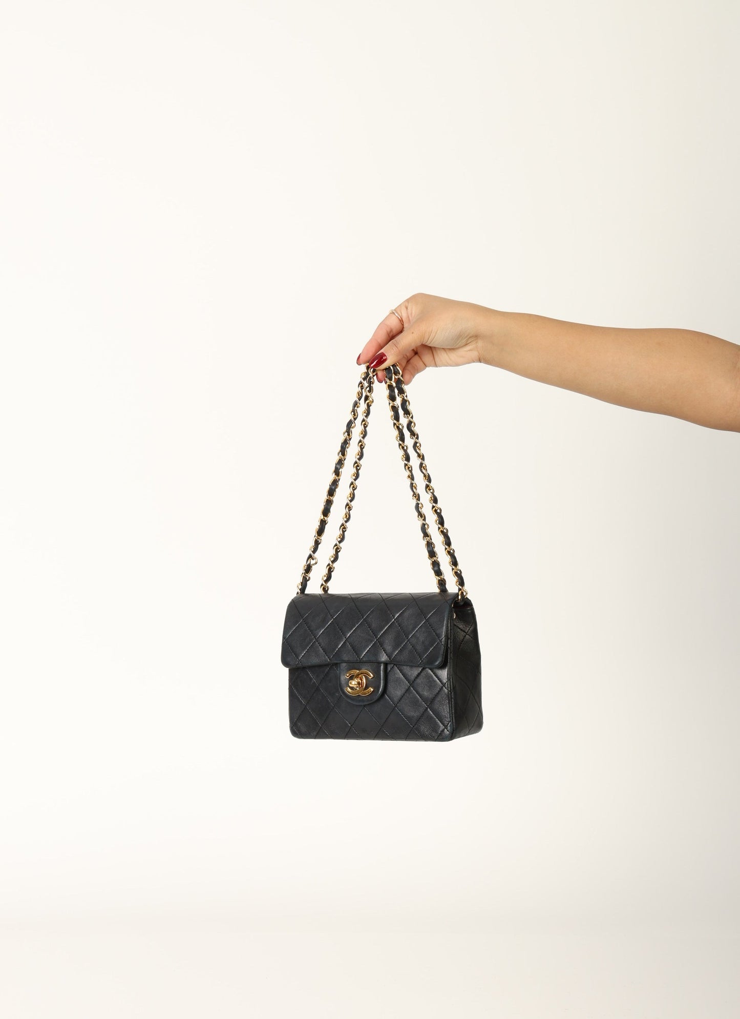 Chanel 1989 Lambskin Mini Square Flap