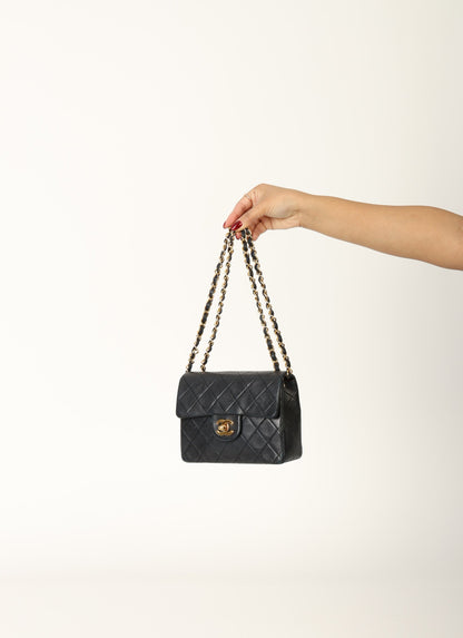 Chanel 1989 Lambskin Mini Square Flap