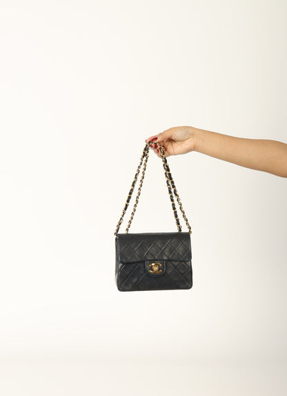 Chanel 1989 Lambskin Mini Square Flap