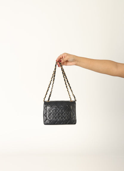 Chanel 1989 Lambskin Mini Square Flap
