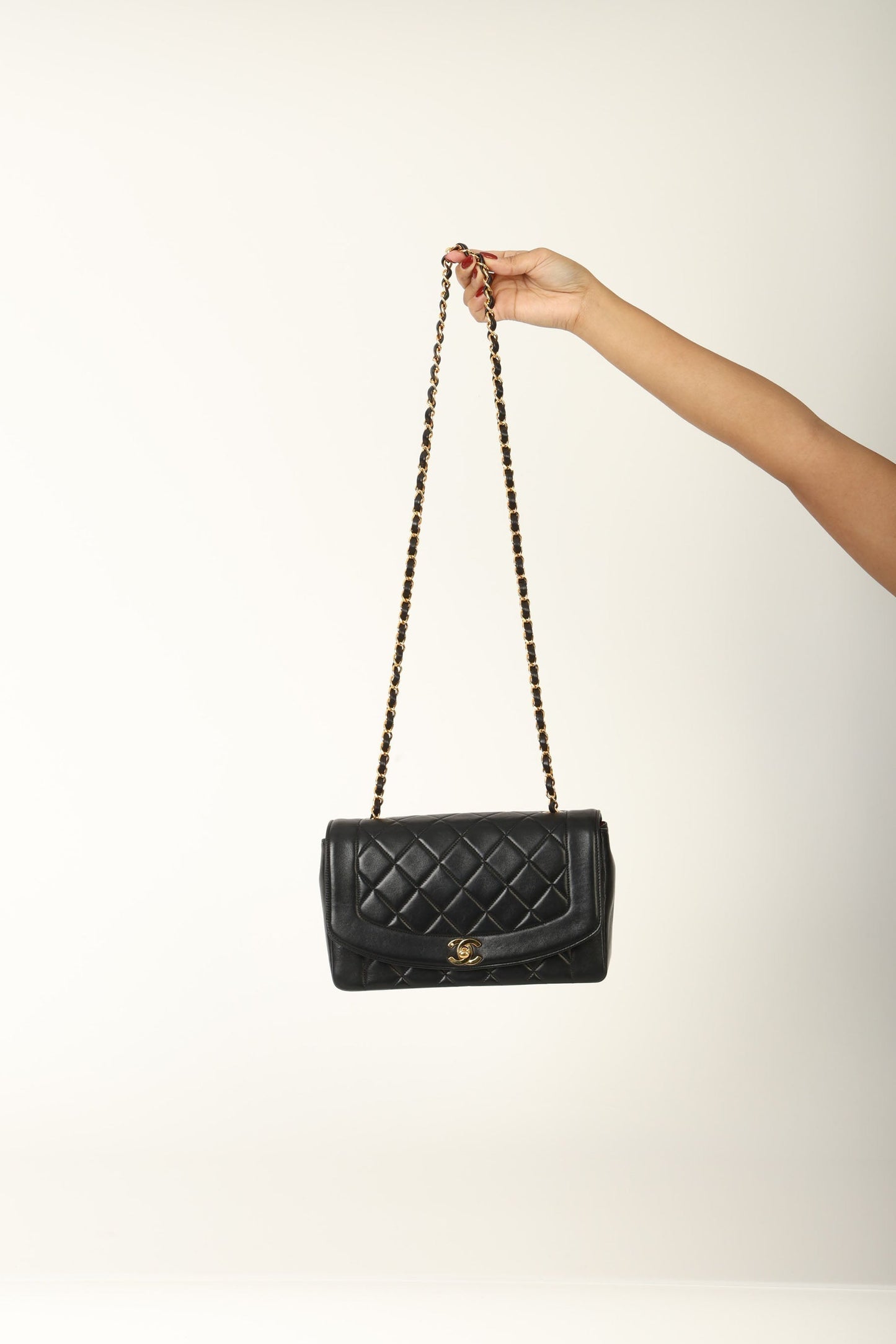 Chanel 1991 Lambskin Medium Diana