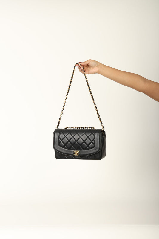 Chanel 1991 Lambskin Medium Diana