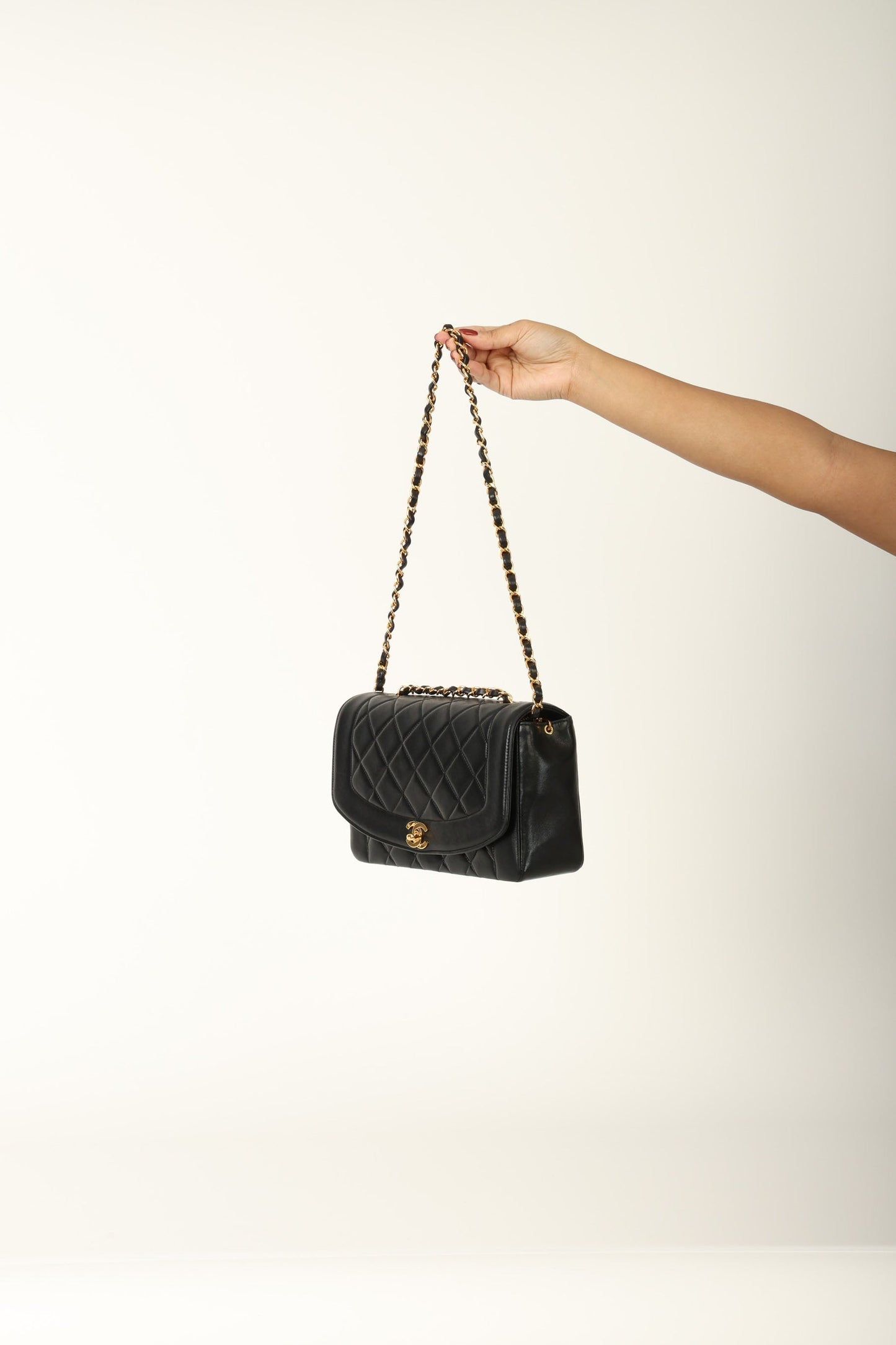 Chanel 1991 Lambskin Medium Diana