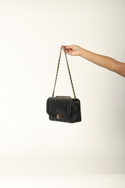Chanel 1991 Lambskin Medium Diana
