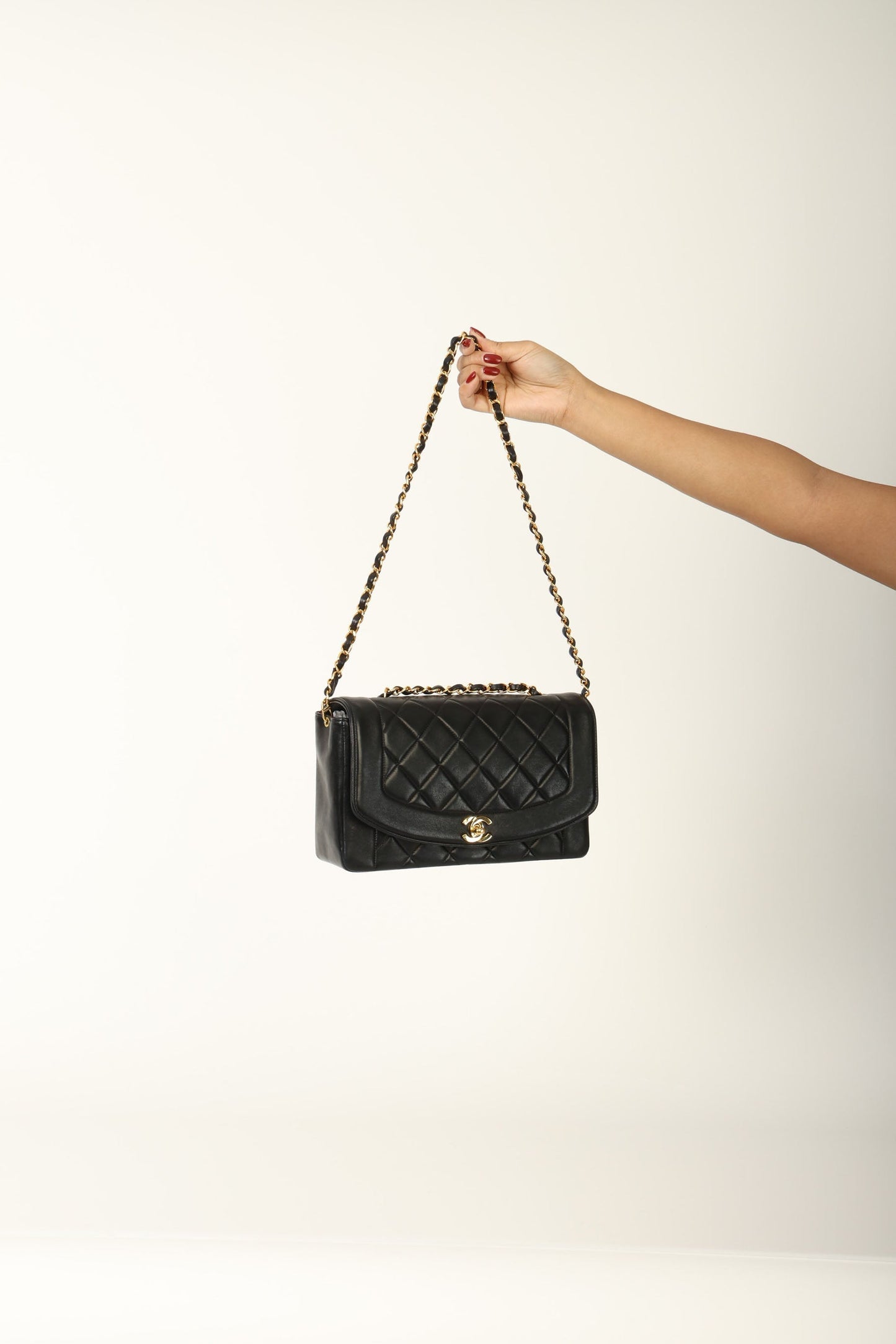 Chanel 1991 Lambskin Medium Diana