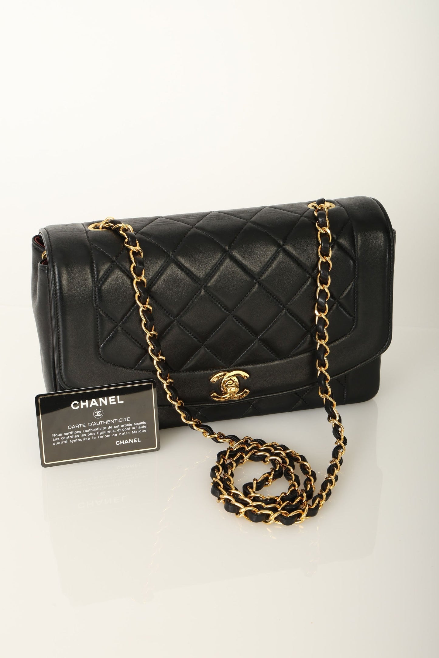 Chanel 1991 Lambskin Medium Diana