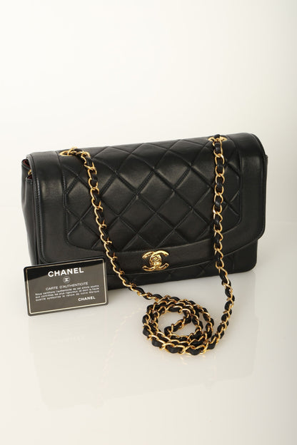 Chanel 1991 Lambskin Medium Diana