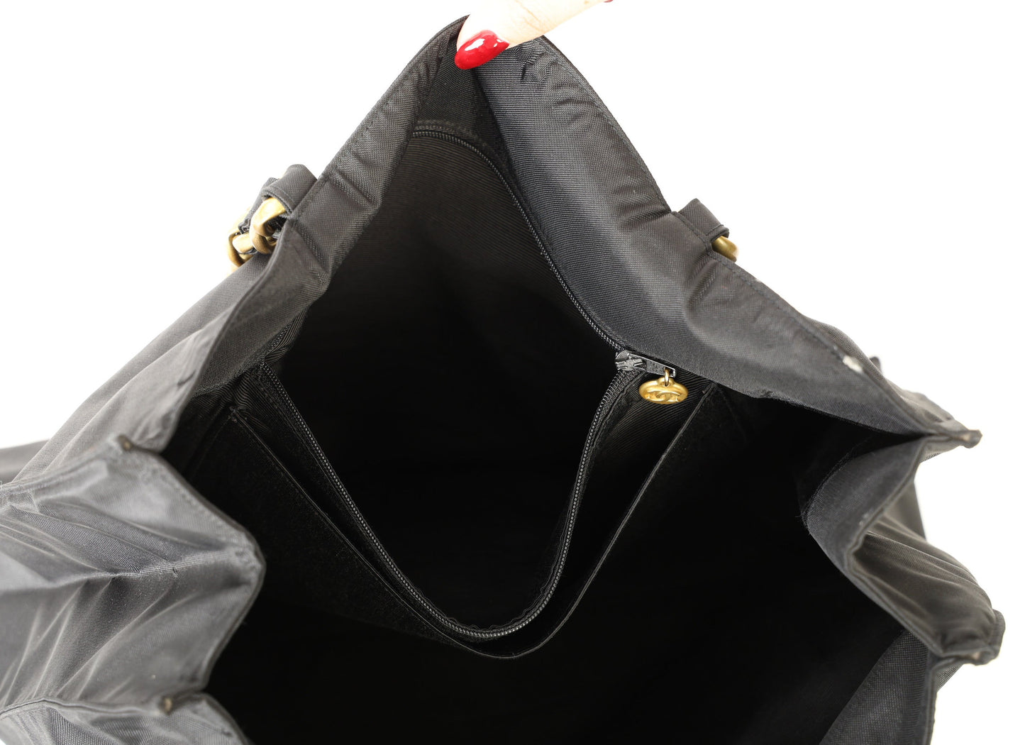Chanel 1991 Nylon Chunky Chain Tote