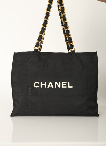 Chanel 1991 Nylon Chunky Chain Tote