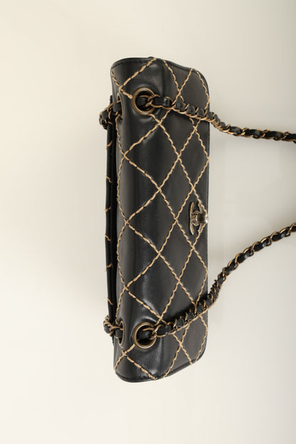Chanel 2000 Calfskin Wildstitch Flap Bag