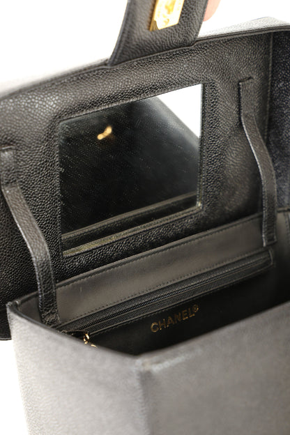 Chanel 1994 Caviar Double Sided Turnlock Vanity