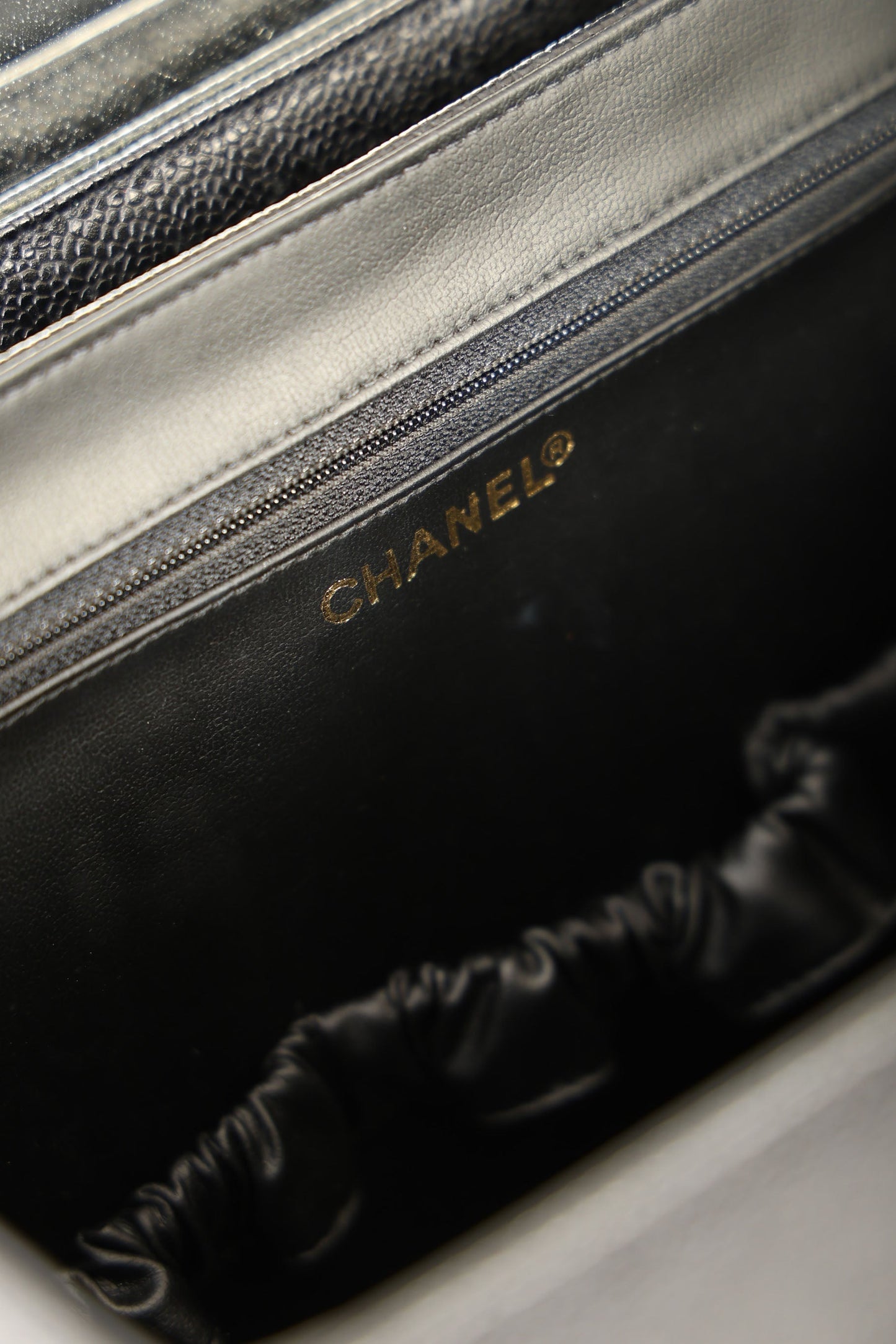 Chanel 1994 Caviar Double Sided Turnlock Vanity