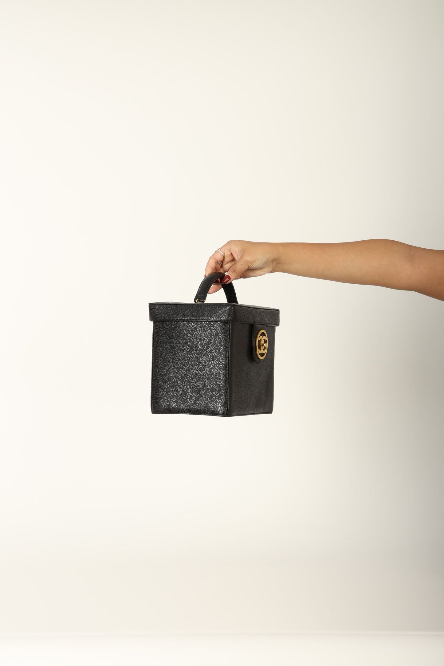 Chanel 1994 Caviar Double Sided Turnlock Vanity
