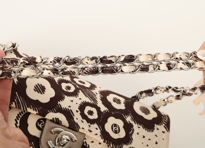 Chanel 2005 Canvas Camellia East West Flap