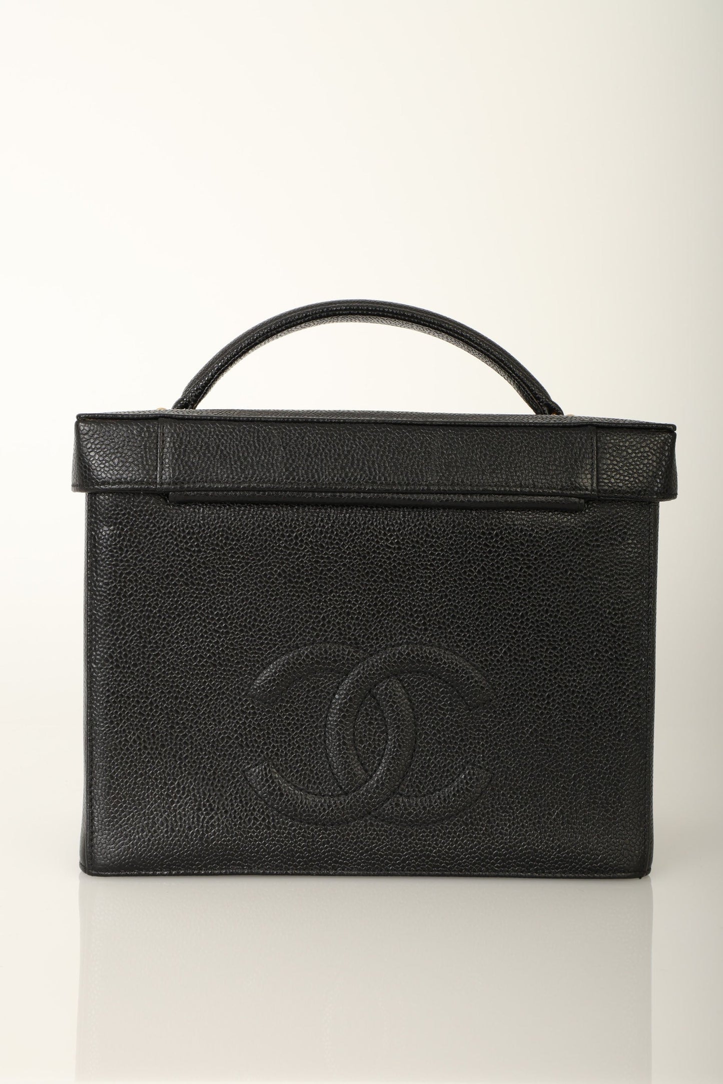 Chanel 1994 Caviar Double Sided Turnlock Vanity