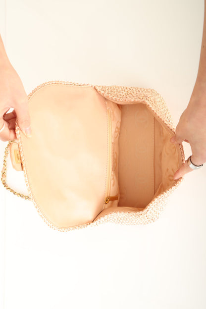 Chanel 2005 Raffia Chain Shoulder Bag