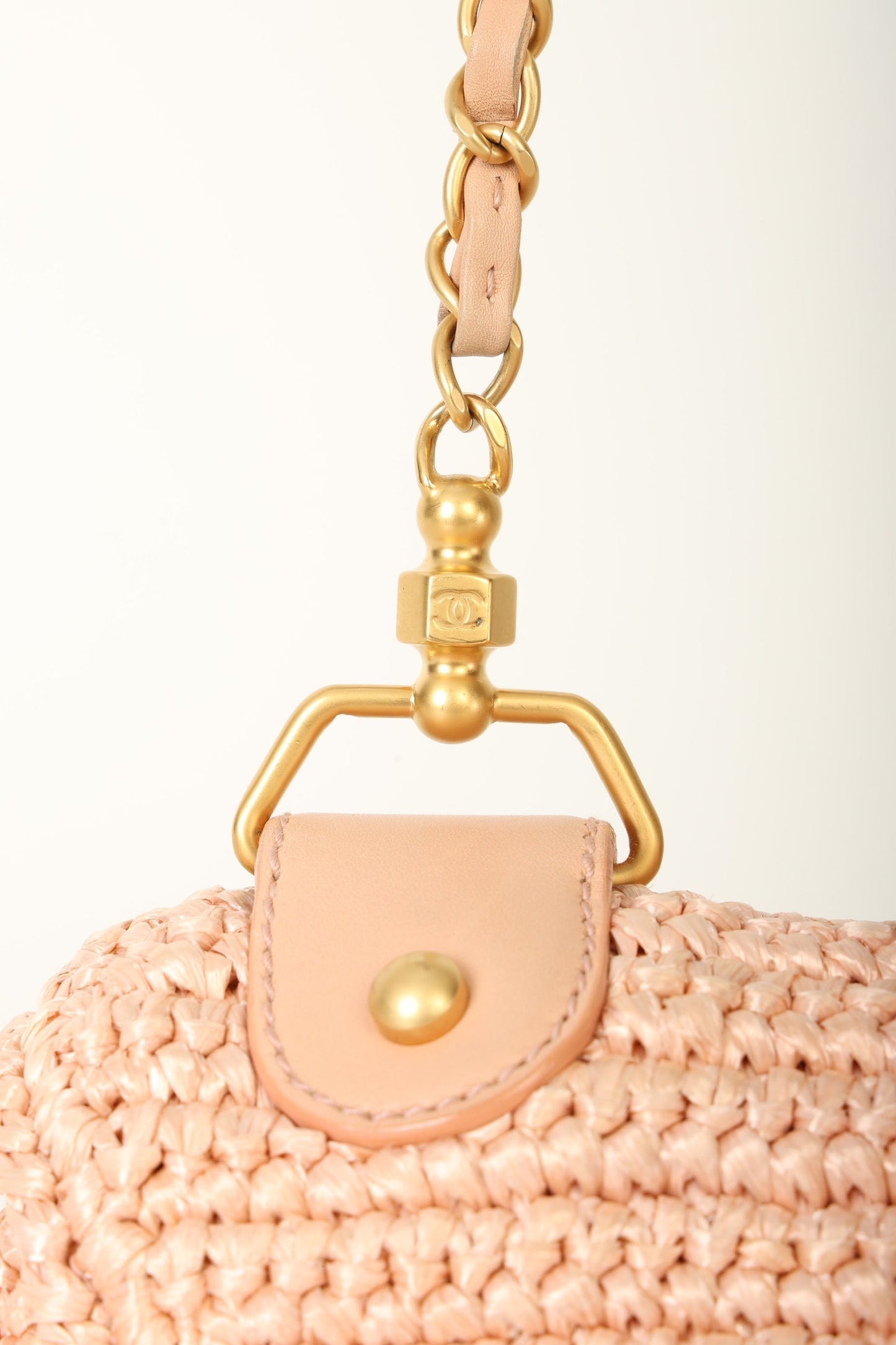Chanel 2005 Raffia Chain Shoulder Bag