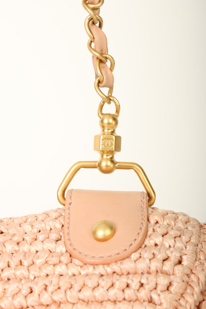 Chanel 2005 Raffia Chain Shoulder Bag
