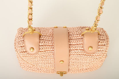 Chanel 2005 Raffia Chain Shoulder Bag