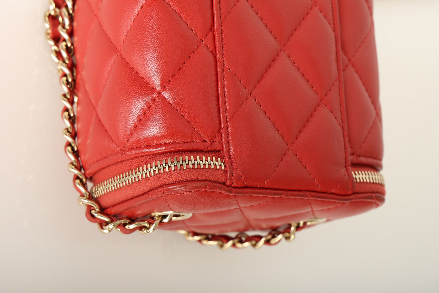 Chanel 2020 Lambskin Mini Red Vanity