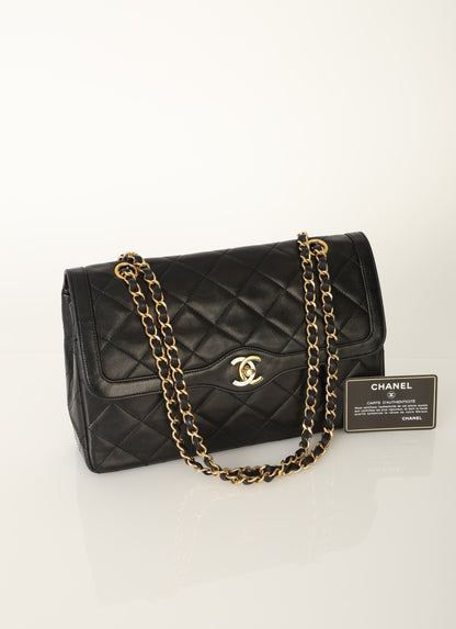 Chanel 1989 Lambskin Paris Double Flap