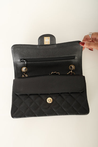 Chanel 2002 Caviar Small Double Flap