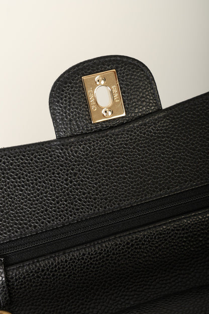 Chanel 2002 Caviar Small Double Flap