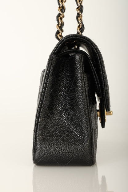 Chanel 2002 Caviar Small Double Flap