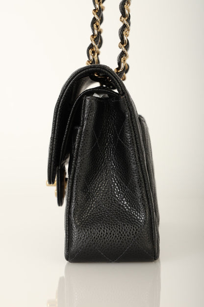 Chanel 2002 Caviar Small Double Flap