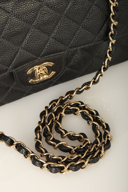 Chanel 2002 Caviar Small Double Flap