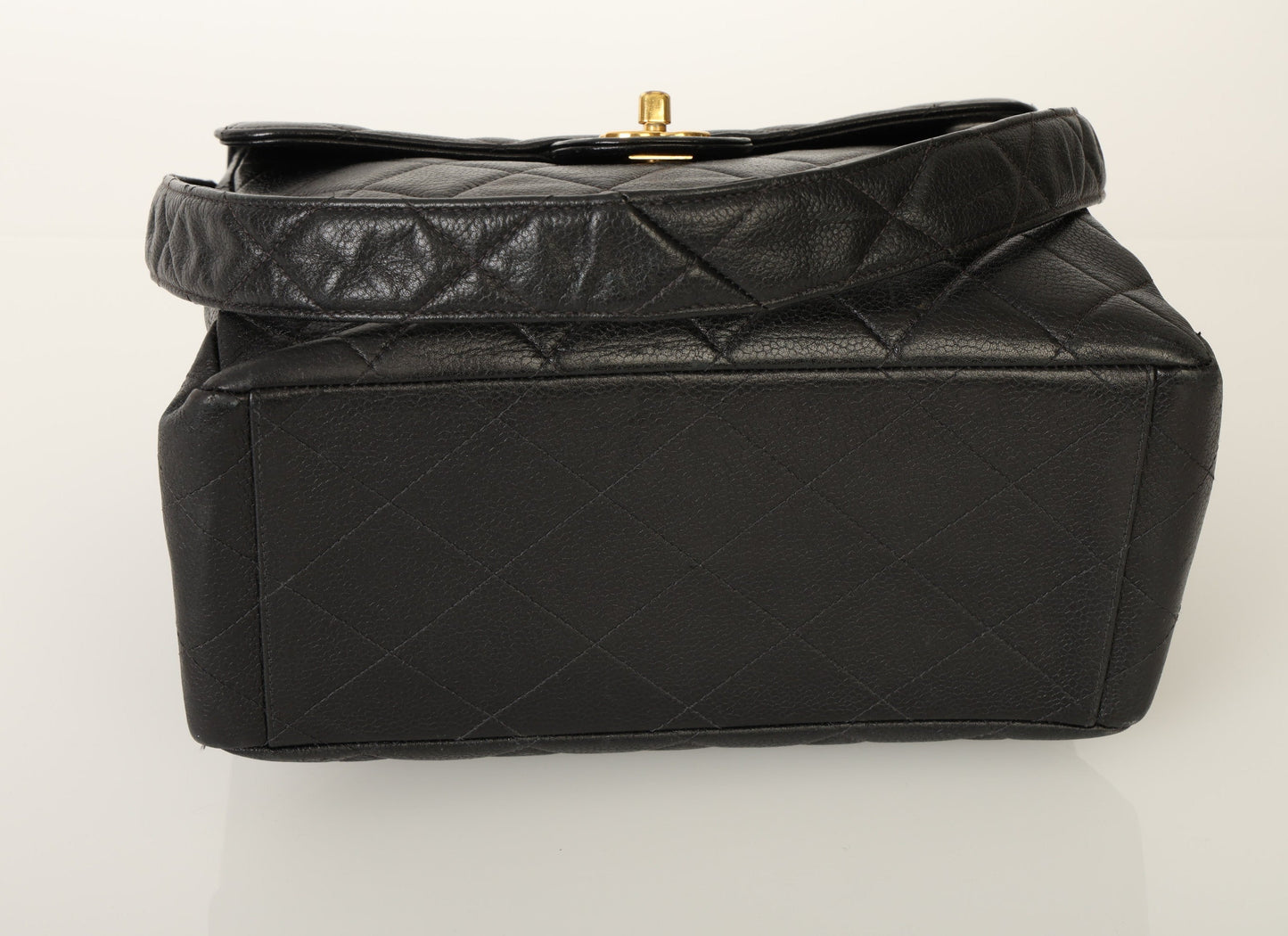 Chanel Caviar Double Turnlock Shoulder Bag