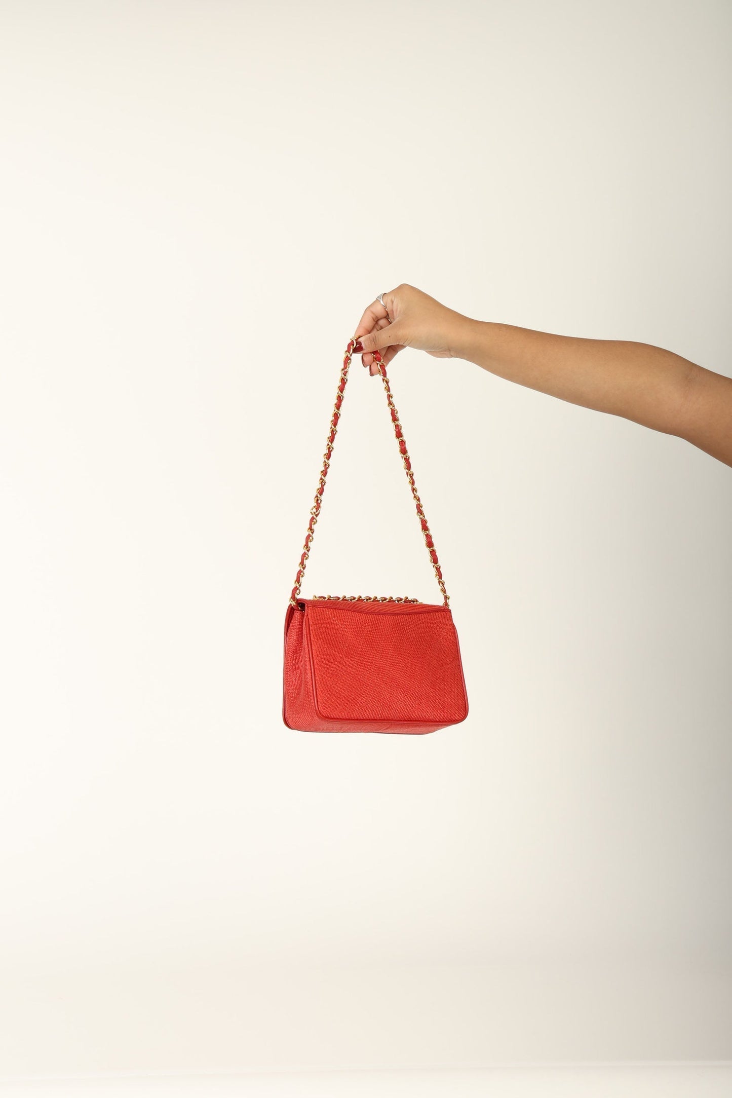 Extremely Rare Chanel Raffia Timeless Mini Full Flap