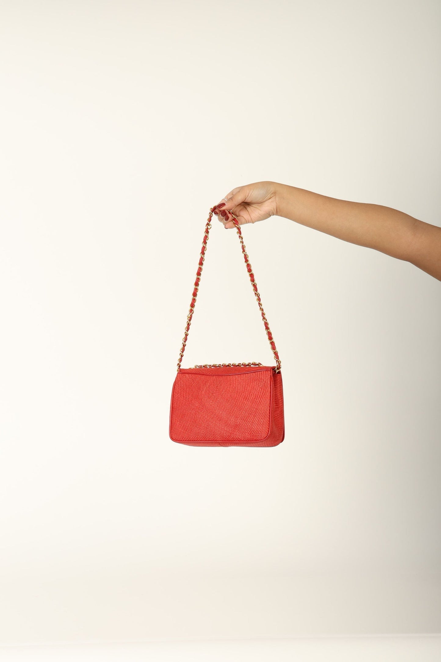 Extremely Rare Chanel Raffia Timeless Mini Full Flap