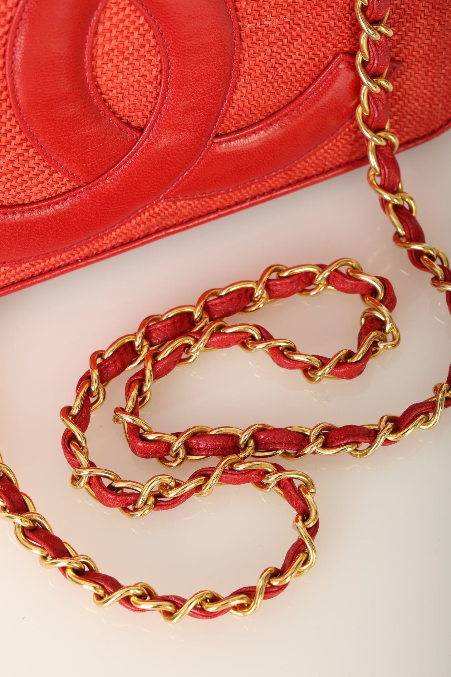 Extremely Rare Chanel Raffia Timeless Mini Full Flap