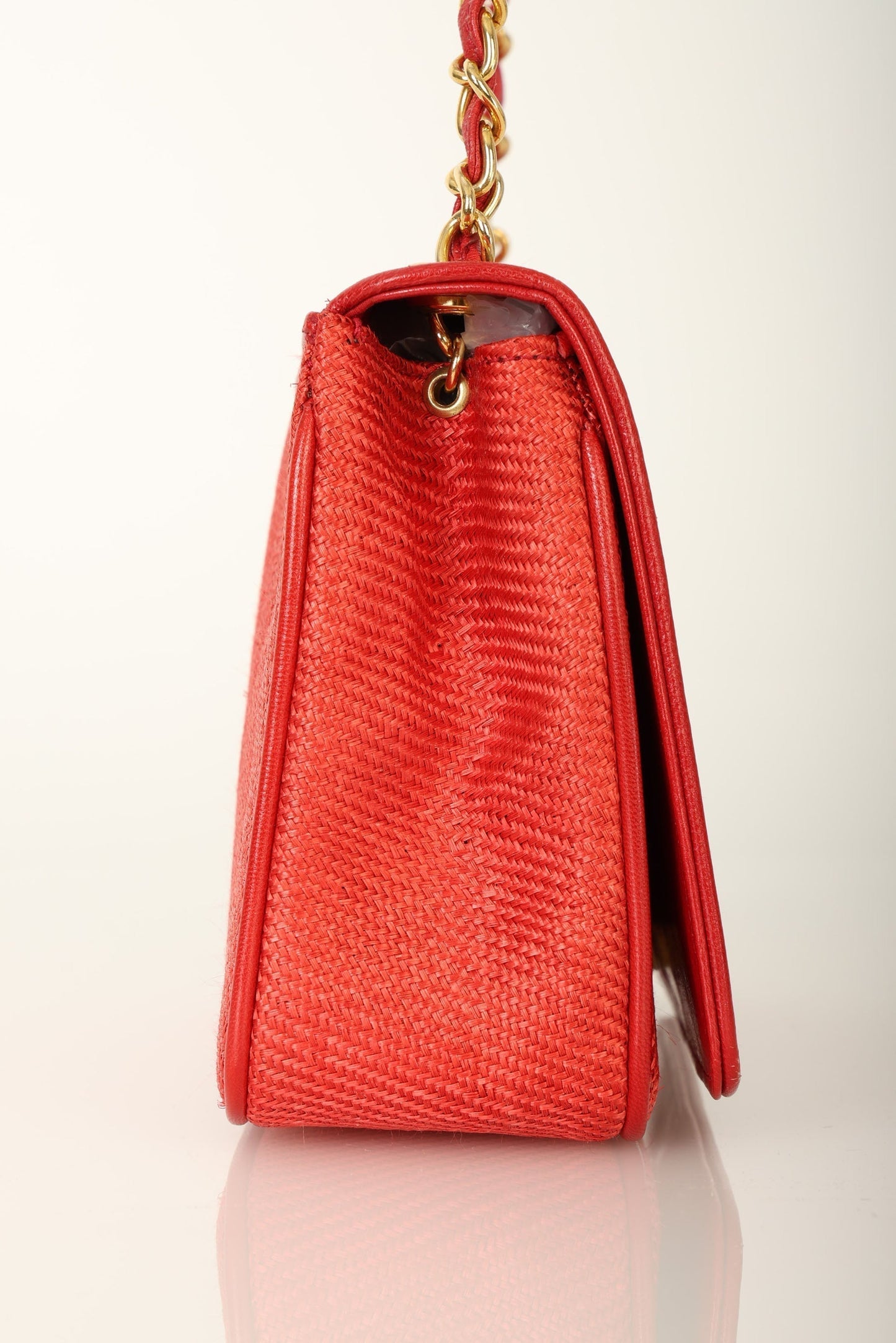 Extremely Rare Chanel Raffia Timeless Mini Full Flap