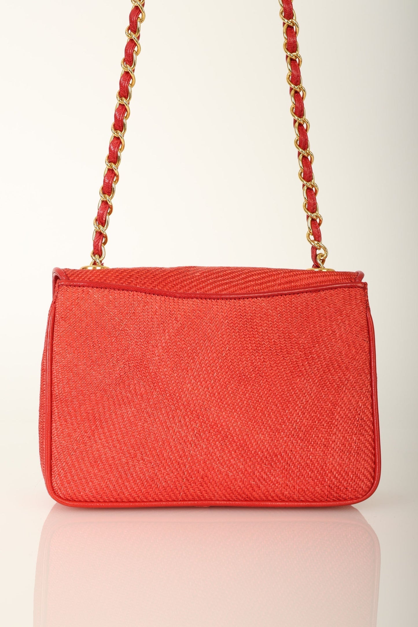 Extremely Rare Chanel Raffia Timeless Mini Full Flap