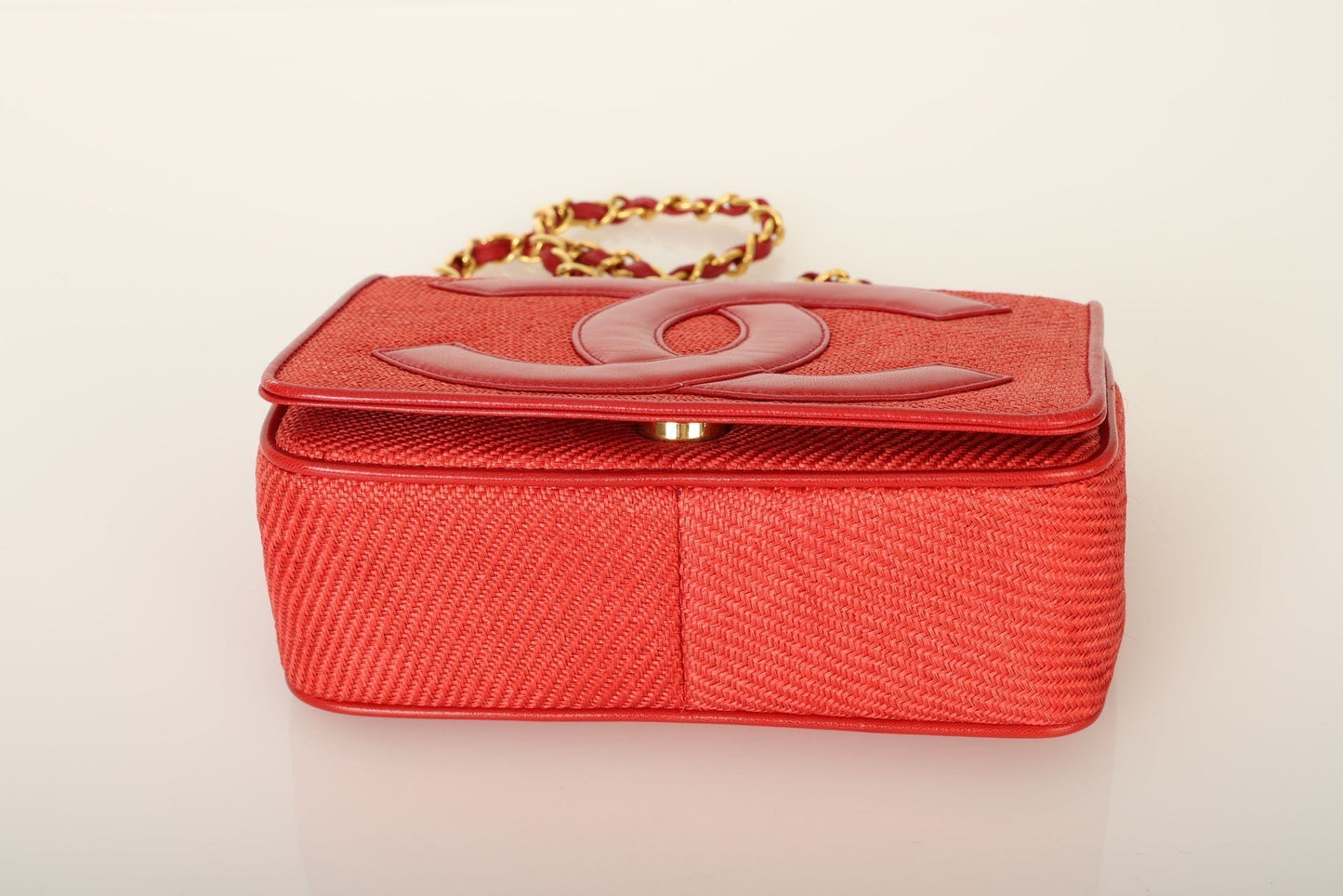 Extremely Rare Chanel Raffia Timeless Mini Full Flap