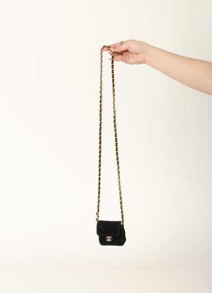 Chanel 1989 Velvet Micro Flap