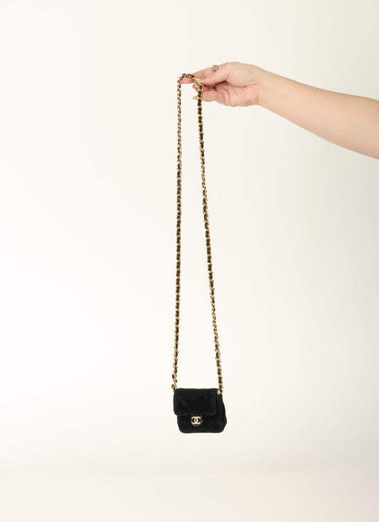 Chanel 1989 Velvet Micro Flap