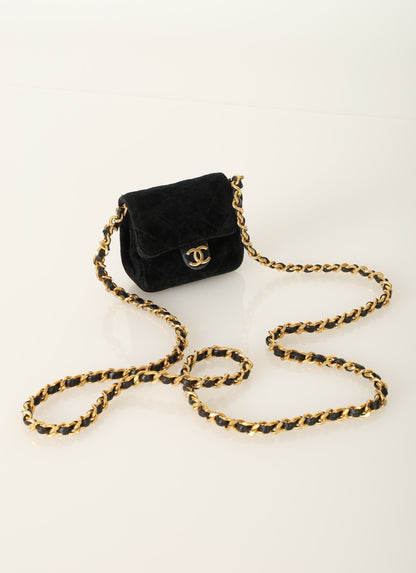 Chanel 1989 Velvet Micro Flap