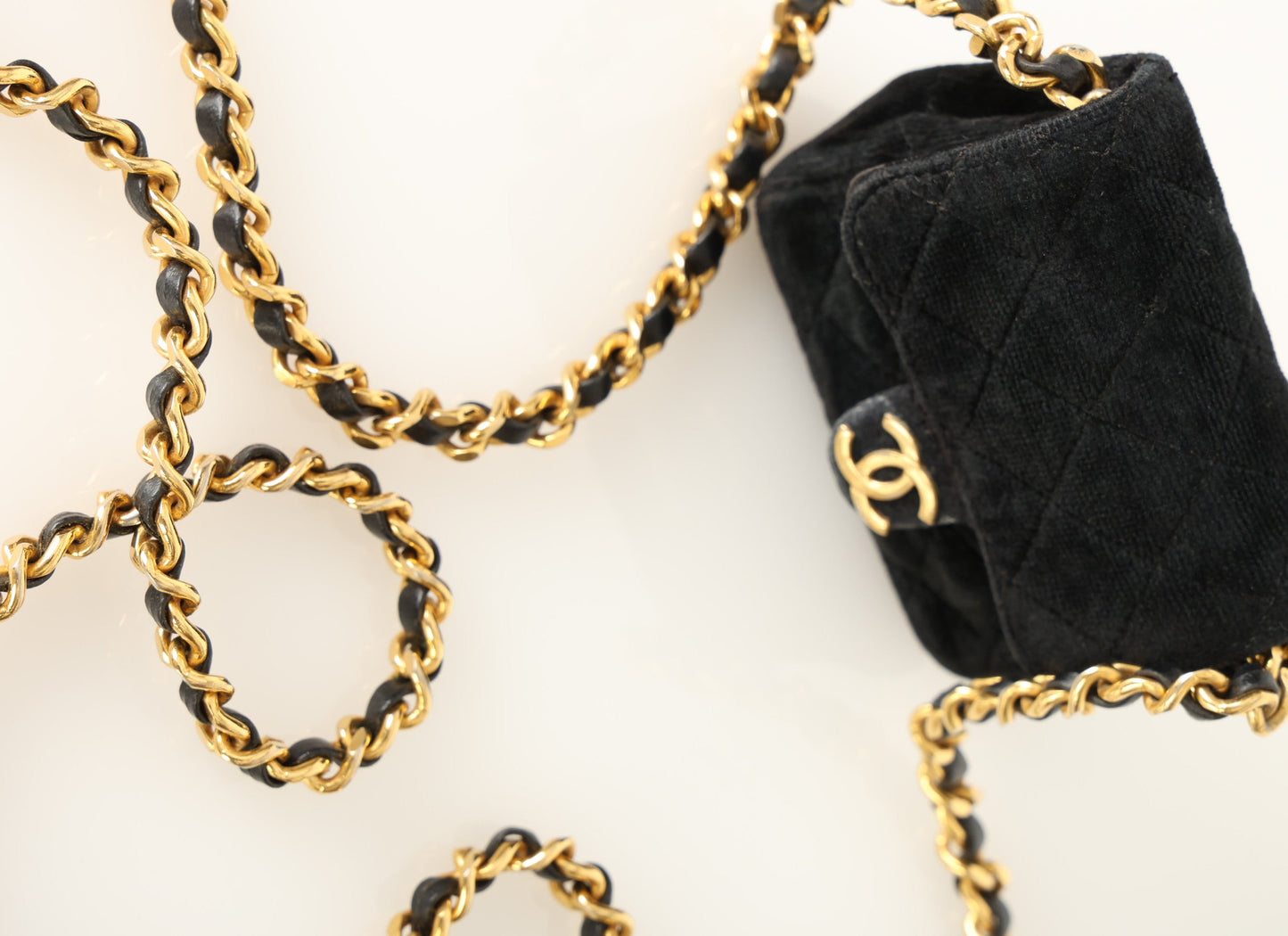 Chanel 1989 Velvet Micro Flap