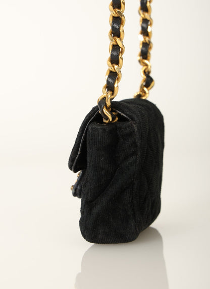 Chanel 1989 Velvet Micro Flap