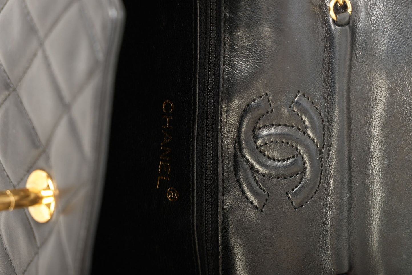 Extremely Rare Chanel 1989 Lambskin Octagon Mini Bag