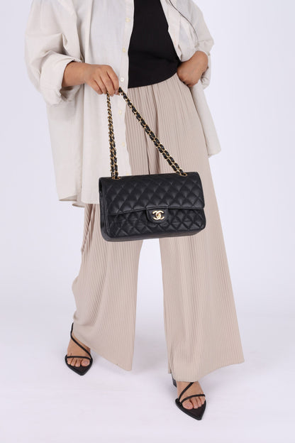 Chanel 2003 Caviar Medium Double Flap