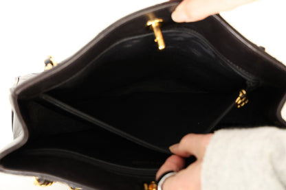 Chanel 1994 Lambskin Turnlock Tote
