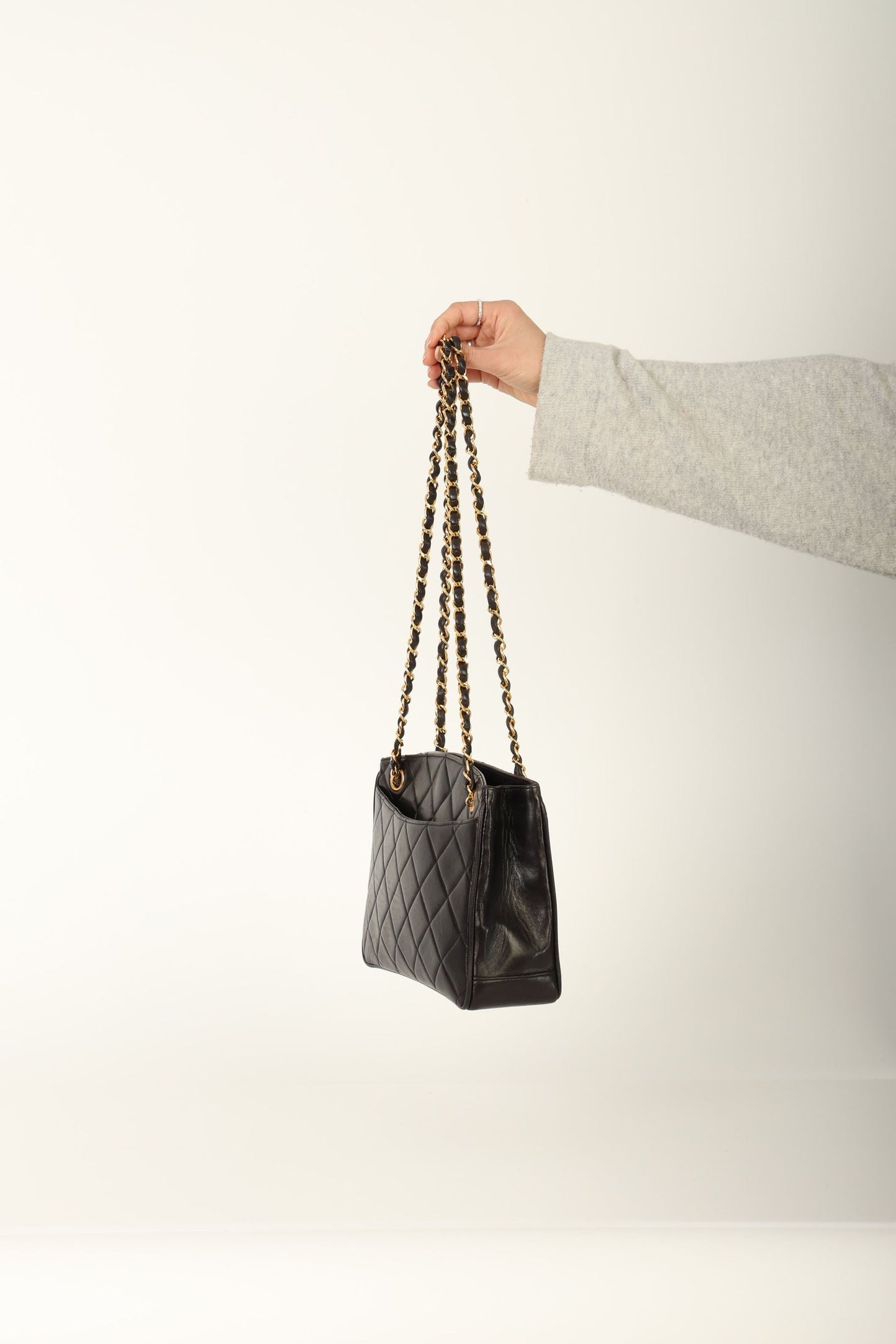Chanel 1994 Lambskin Turnlock Tote