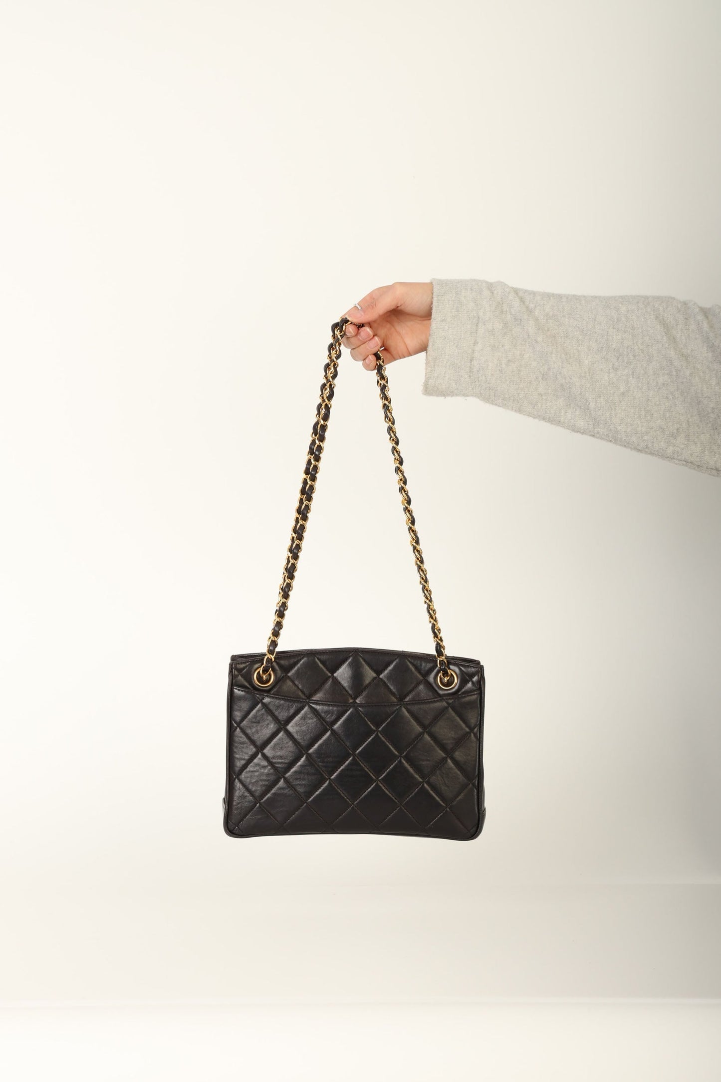 Chanel 1994 Lambskin Turnlock Tote